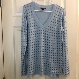 Tommy Hilfiger V-neck polka dot sweater